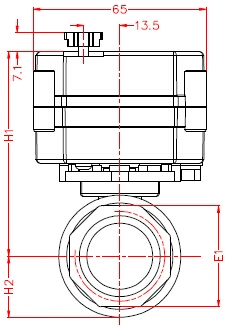 Hot 1&prime; &prime; Bsp/NPT AC/DC9-24V Electric 2-Way Brass Motorized Ball Valve