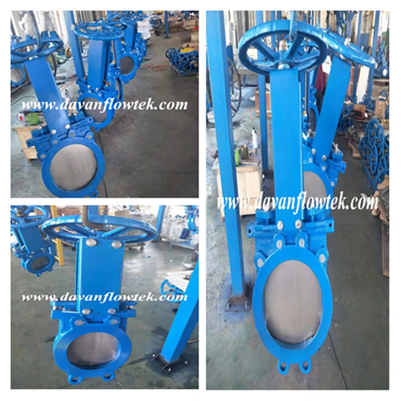 Ductile Iron Ggg50 Knife Gate Valve Factory Rubber Seat Manual Operated Water China Slurry Sluice Knife Gate Valve Wafer Lug Knife Gate Valve