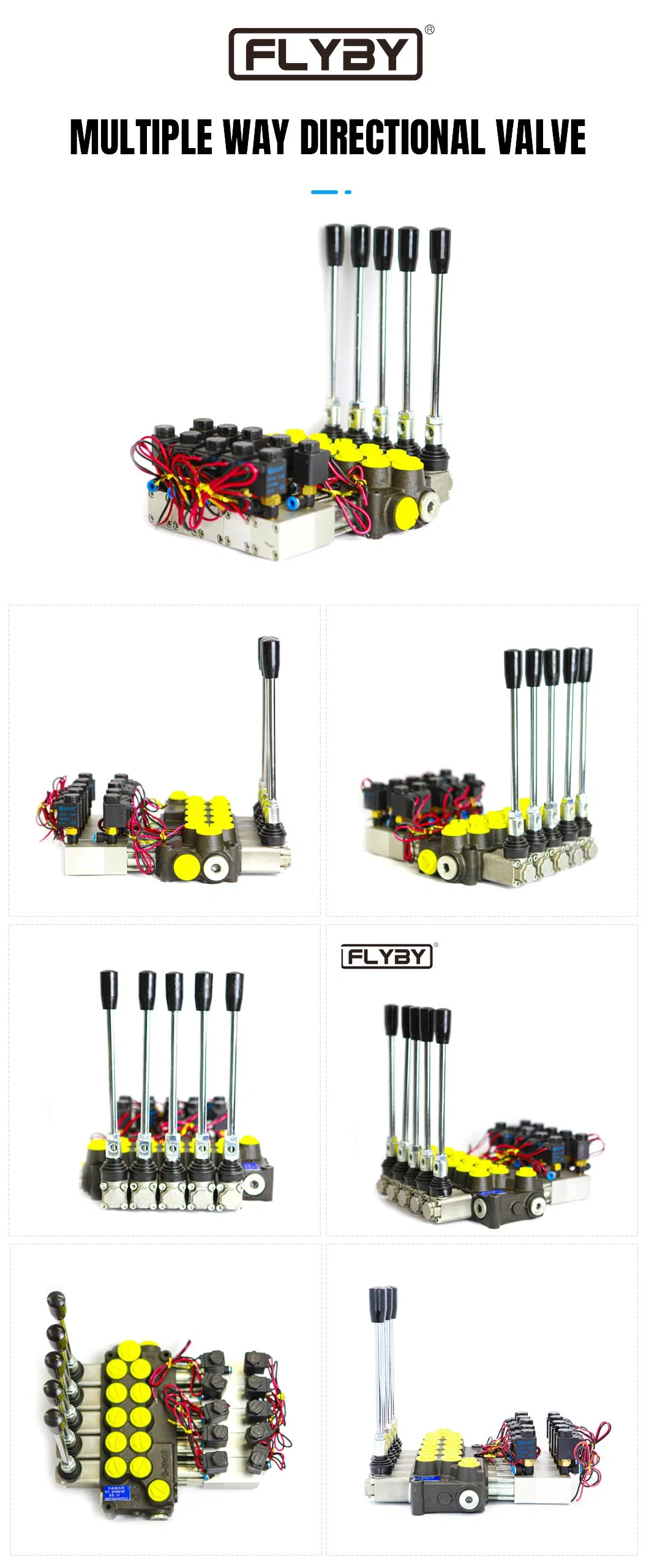 Manual / Pneumatic / Electromagnetic Multi Control Hydraulic Directional Valve