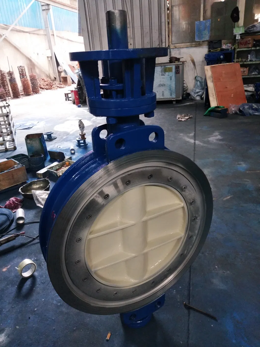 Hard Sealed Wcb Turbine Wafer Butterfly Valve D373h-16ctriple Eccentric Hard Soft Seal Worm Gear Driven Wafer Butterfly Valve