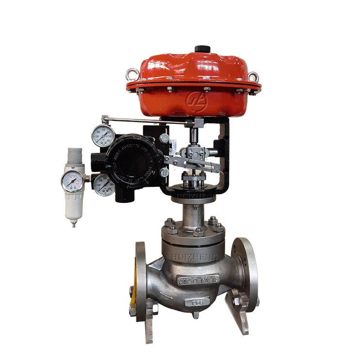 Globe Body Diaphragm Pneumatic Actuator Operated Control Valve