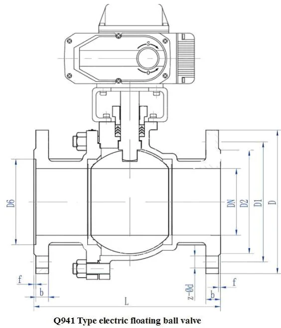 on-off Adjustable Stainless Steel Motorized 4-20mA Electric Actuator Ball Valve