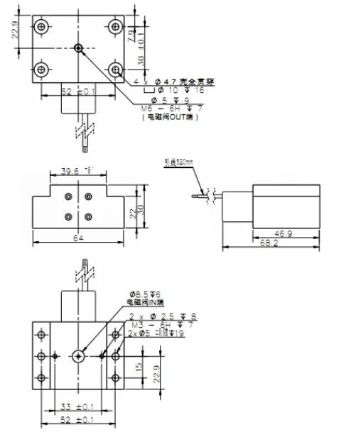 Diaphragm Type Solenoid Valve, 2-Way 1022series (1022-2) , Medical Valve, Environmental Protection Valve, Liquid Valve