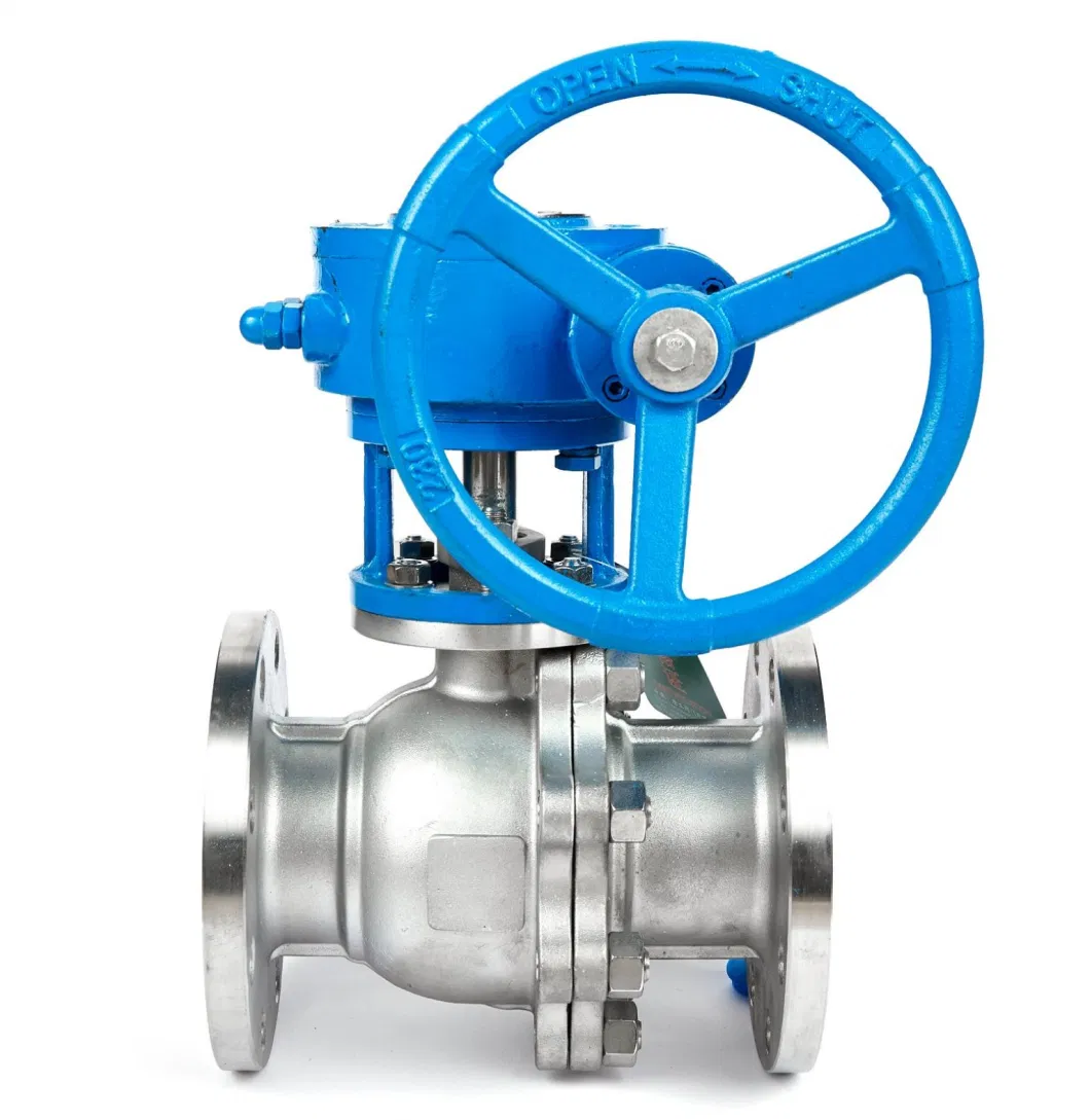 Pneumatic Actuator Special Material Cast Steel Water Industrial Flanged Ball Valve