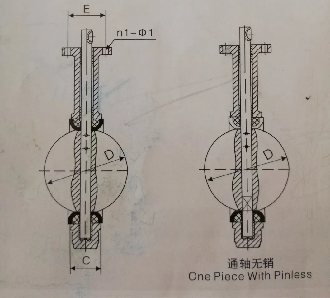 Lug Type Di/Ci/Wcb/Ss/Alb Manual Operation Soft Seat Butterfly Valve