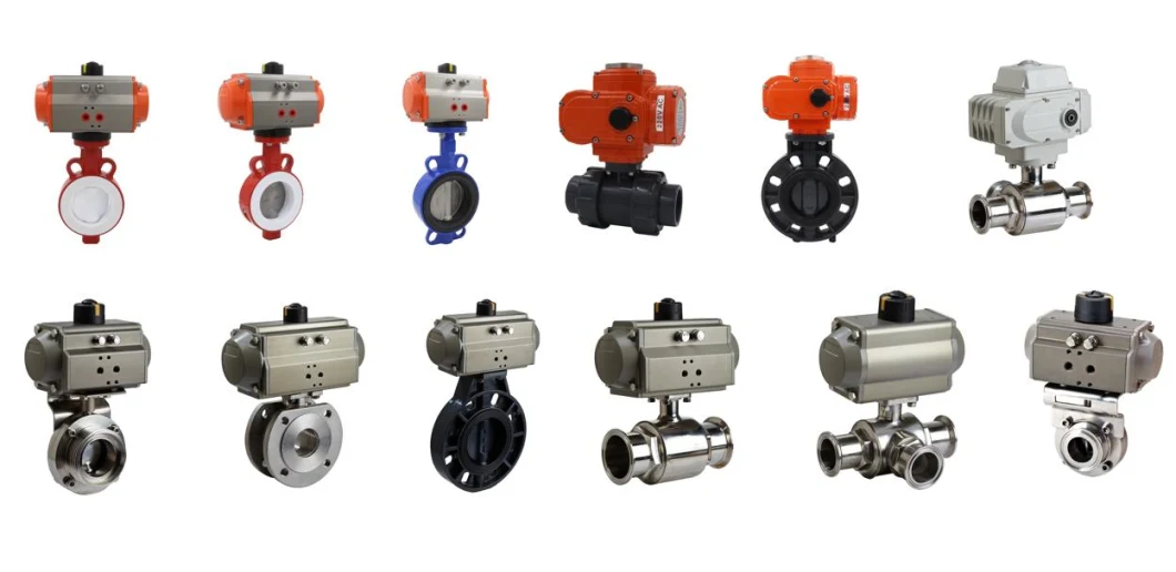 Double Acting Pneumatic Actuator Ball Valve Butterfly Valve