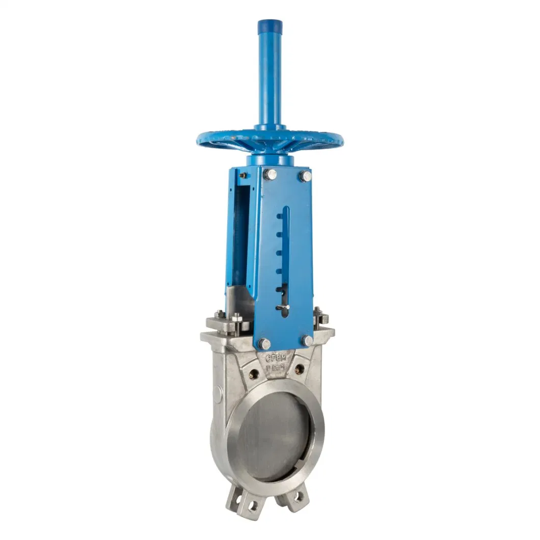 Class150 Pn10 Hand Wheel Operated CF8m Disc Wcb Stainless Steel Body Knife Gate Valve