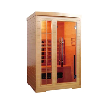 Indoor 2 Persons Traditaional Wooden Far Infared Cabin Sauna Steam Room