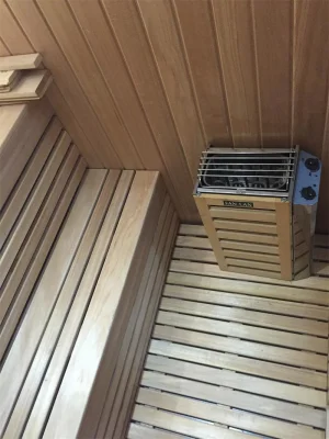 Indoor 2 Persons Traditaional Wooden Far Infared Cabin Sauna Steam Room