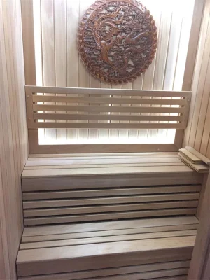 Indoor 2 Persons Traditaional Wooden Far Infared Cabin Sauna Steam Room