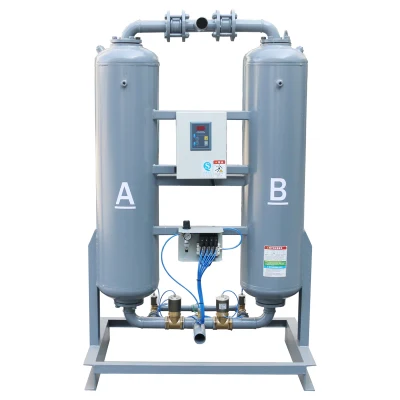 Lingyu Brand -20c -40c Dew Point Desiccant Air Dryer for Air Compressor Low Pressure Heatless Adsorption Air Dryer