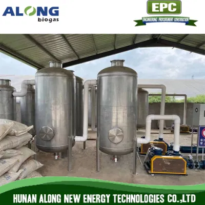 500m3/H Biogas Pre-Treatment System Desulfurization Dehumidifier Scrubber Tower System