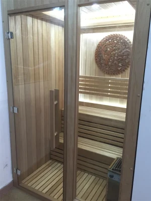 Indoor 2 Persons Traditaional Wooden Far Infared Cabin Sauna Steam Room