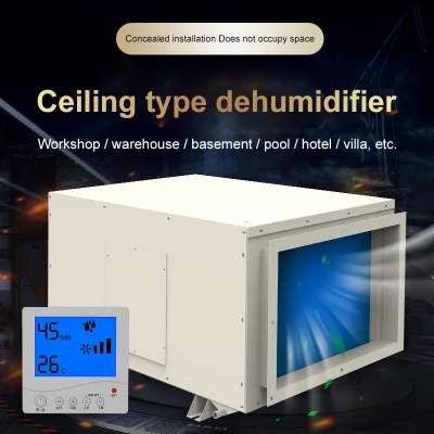High Performance Ceiling Mounted Commercial Ducted Industrial Dehumidifier Wall Mounted Duct Dehumidifier with Reasonable Pr