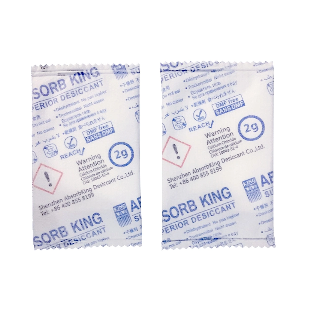 Small Packet 2g Super Dry Desiccant Calcium Chloride Desiccant Moisture-Proof Dehumidifier