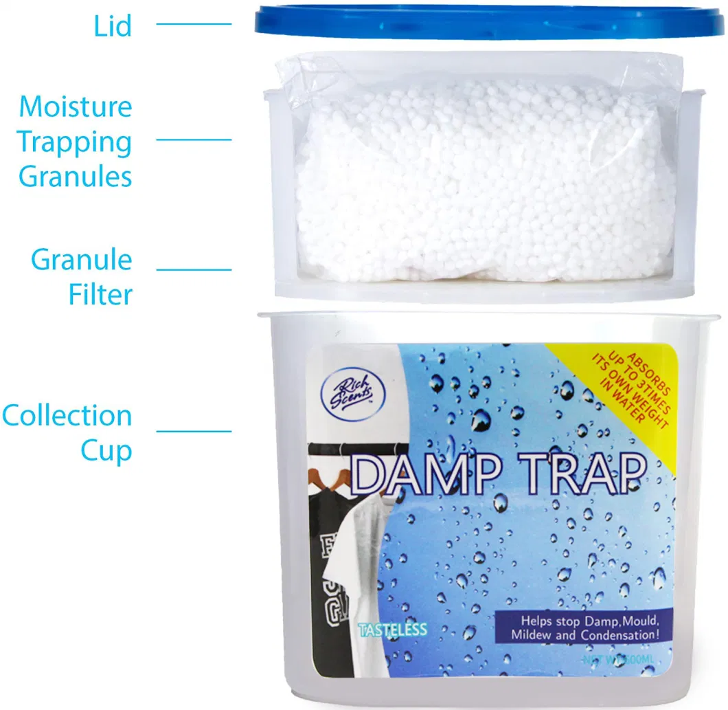 Moisture Absorber Damp Trap Interior Dehumidifier Dry Box Help Eliminate Odor