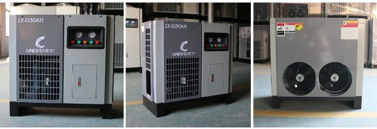 Lingyu Brand Cheap Refrigeration Air Compressor Dryer System for Painting 100 Cfm Refrigerated Air Dryer