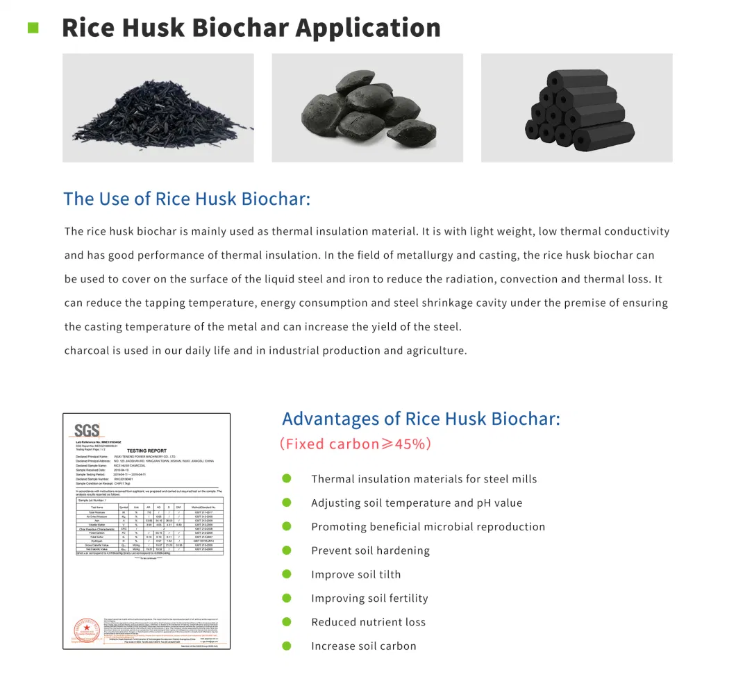 Rice Husk Fired Rice Hull Carbonizer Charcoal Making Machine Customized Automatic High Performance