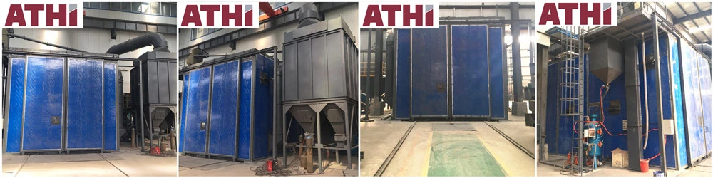 Sand Blasting Booth/Room/Chamber Complete Set with Blasting Pot/Lighting/Dust Collector System