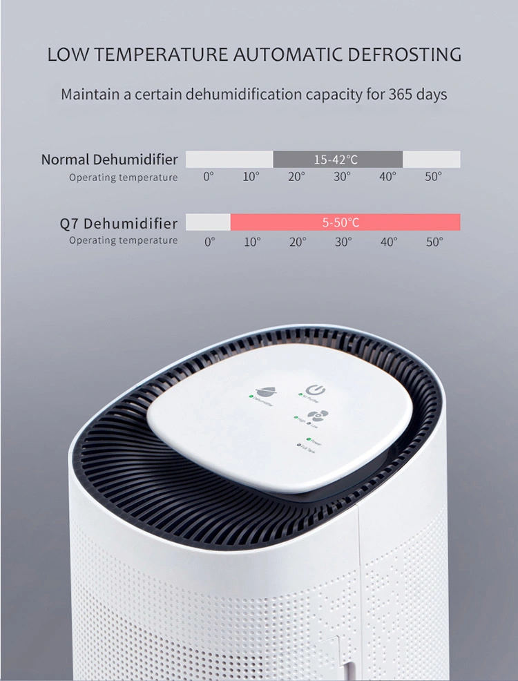 Mini Easy Portable Home HEPA Filter Air Purifier Peltier Interior Dehumidifier