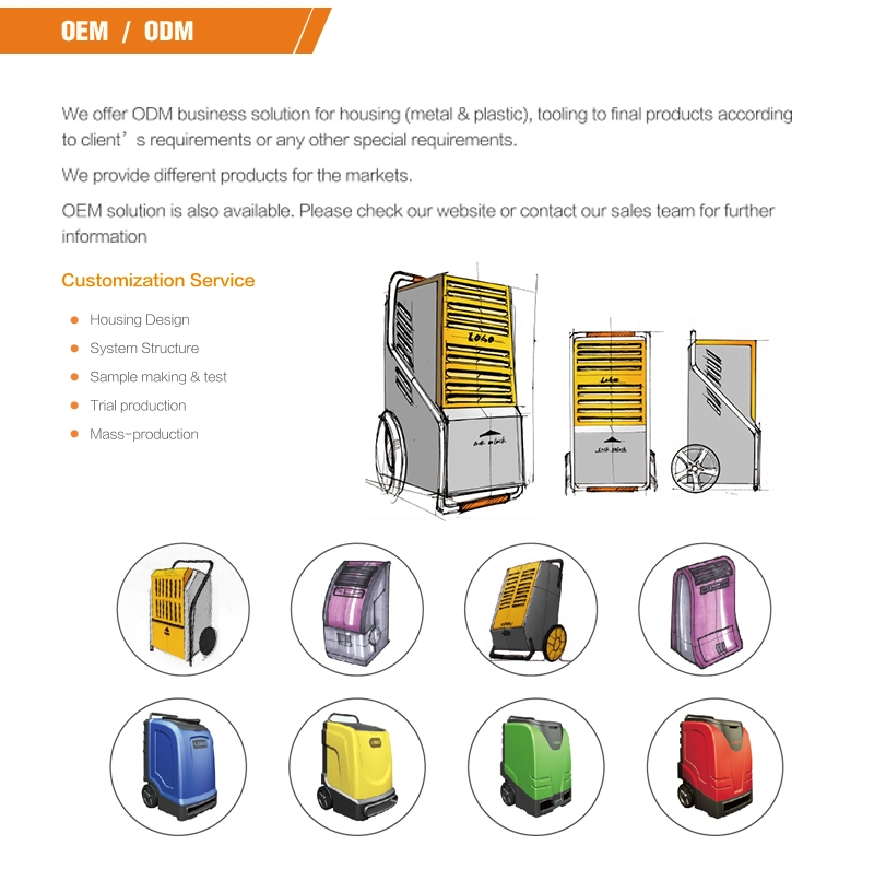 R410A Air Control Electrical Commercial Industrial Dehumidifier for Crawlspace