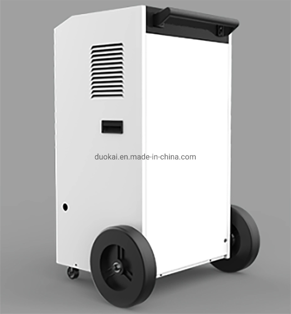 Duokai Best Selling 90L/D Big Wheels Portable Commerical Industrial Refrigerated Dehumidifier for Basements and Large Room