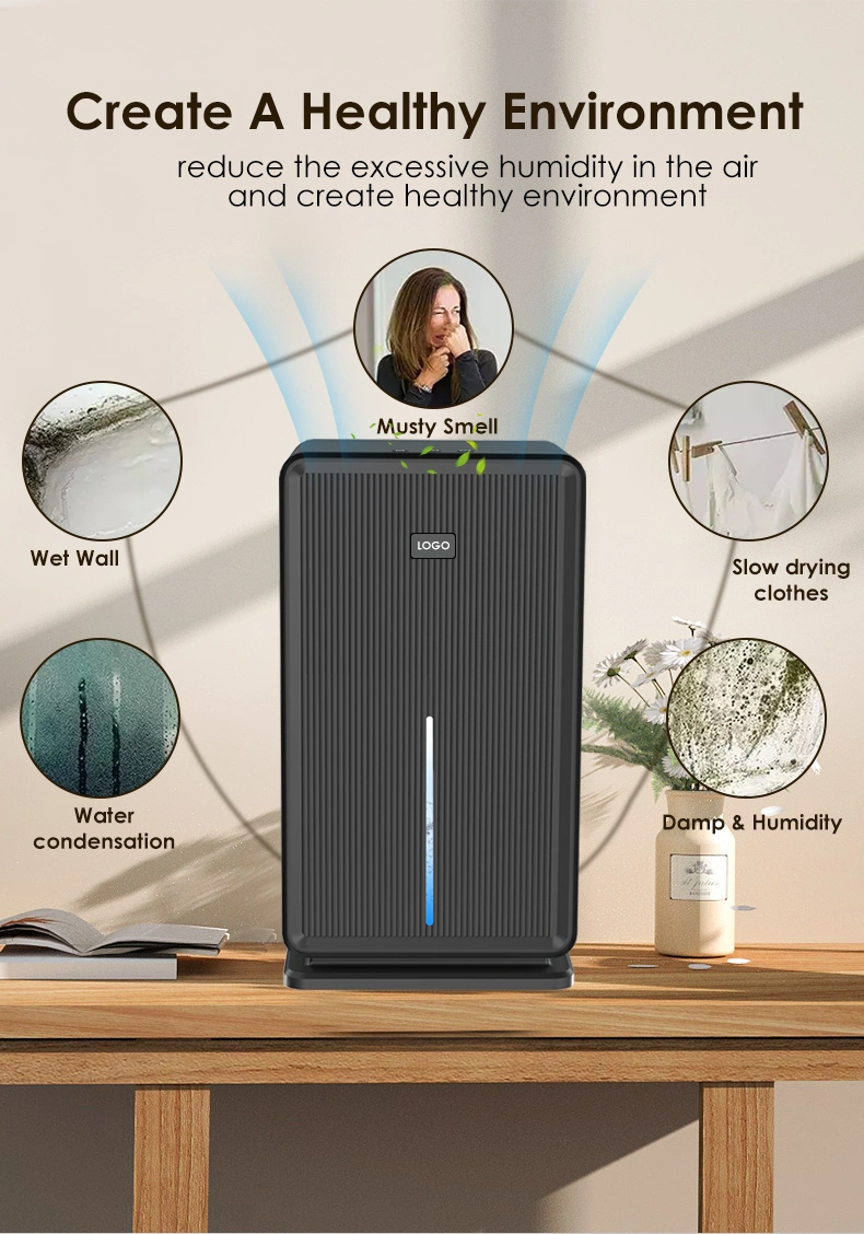 Wholesale High Efficiency 1000ml Portable Air Dehumidifier with Removable Water Tank