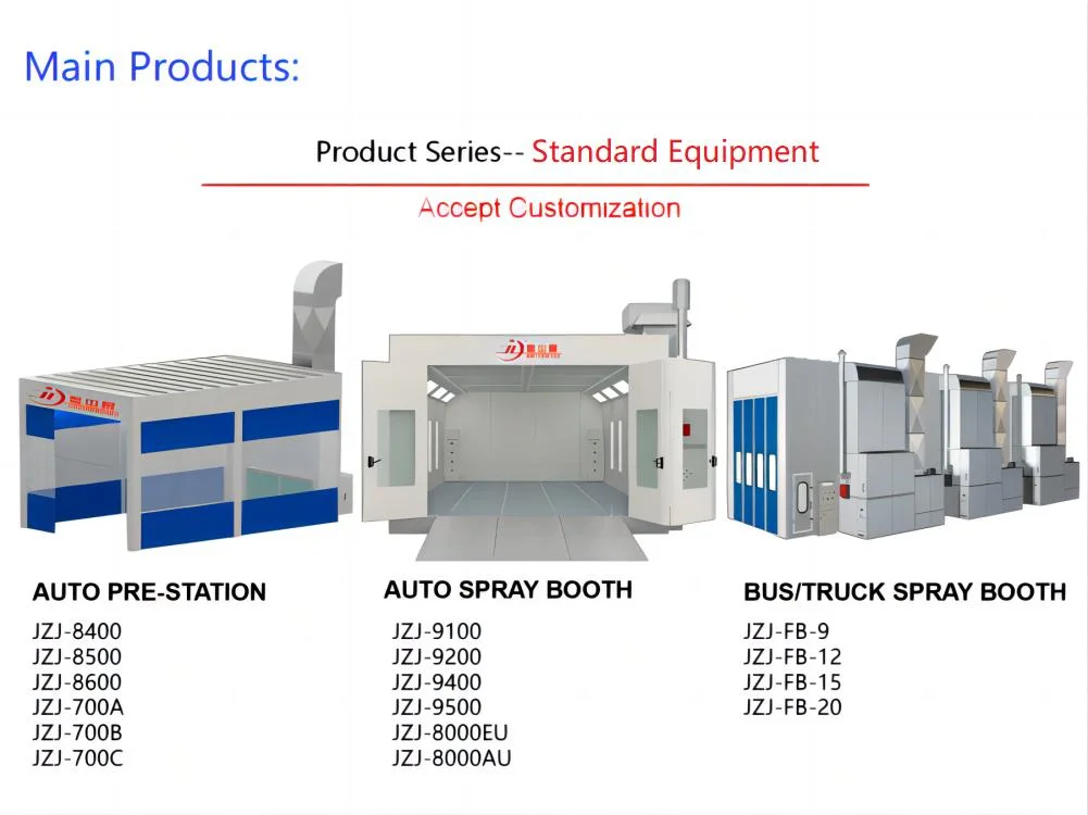 European Standard Car Spray Booth Car Paint Room with Dry-Type Painting