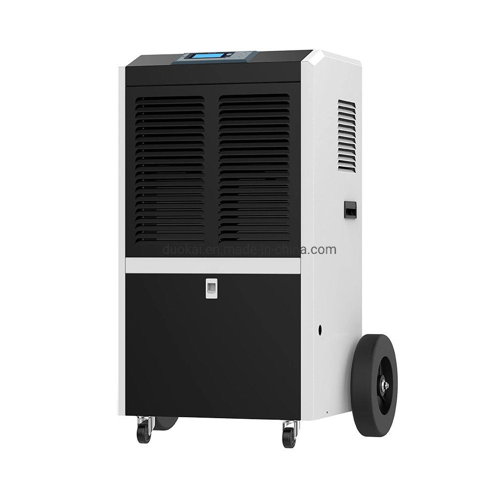 Duokai Best Selling 90L/D Big Wheels Portable Commerical Industrial Refrigerated Dehumidifier for Basements and Large Room