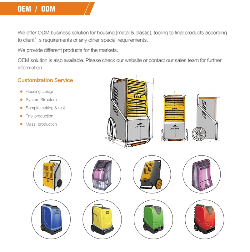 Air Dehumidifier Portable Desiccant Industrial Dehumidifier for Commercial