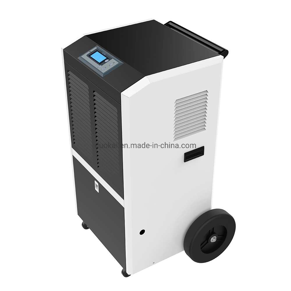 180 Pints Industrial Greenhouse Basement Comercial Rotary Compressor Portable Air Dehumidifier with Handle and Big Wheels