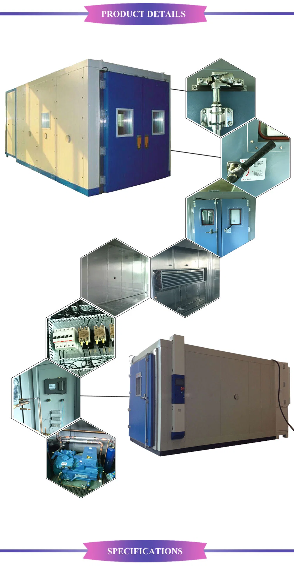 Temperature and Humidity Walk-in Stability Test Room