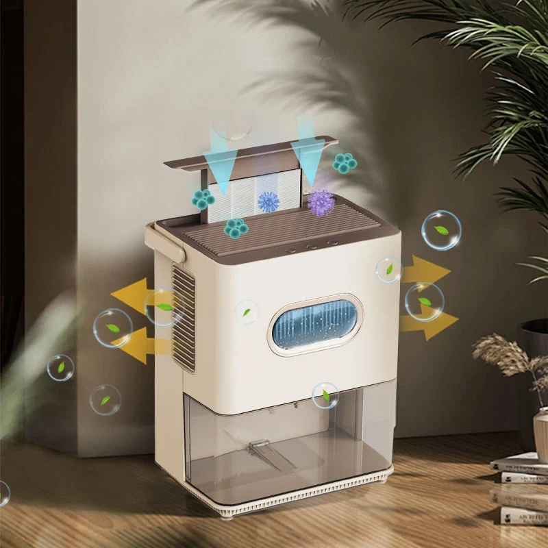 Portable Desiccant Cabinet Bathroom Room Home Peltier Air Humidifier Mini Small Air Dryer Dehumidifier with Air Purifier Filter