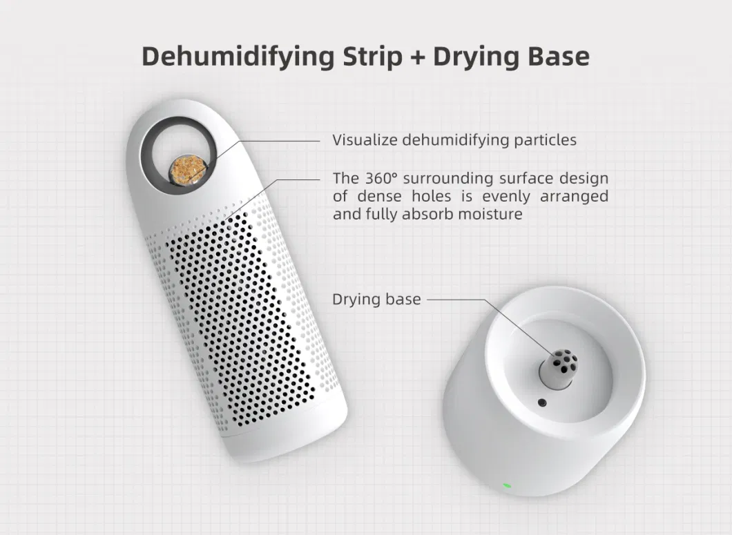 Hot Sale Dehumidifyer Desiccant Home Mini Air Dehumidifier with Air Heater Stand and LED Display