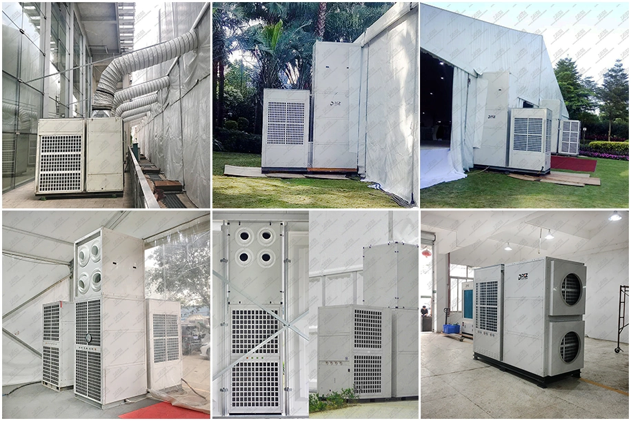 Industrial Packaged Portable Ducted Large Cooling 30HP 28ton Exhibition Outdoor Event Tent Air Conditioner