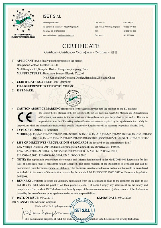 Desiccant Wheel Dehumidifier with Silica Gel