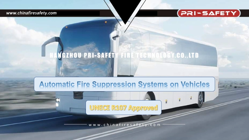 ECE R107 Approved Automatic Fire Suppression System for Bus