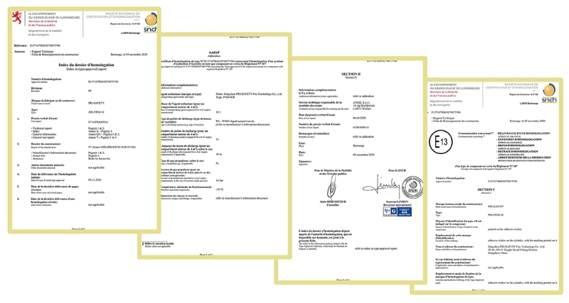 ECE R107 Approved Automatic Fire Suppression System for Bus