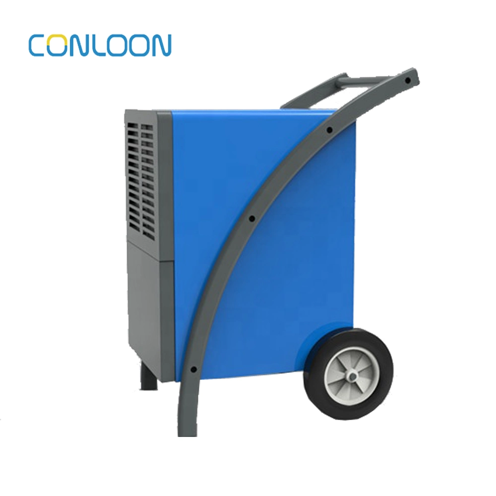 China Factory R290 Refrigerant 90 Pints/D Industrial Dehumidifier with Wheel Foldable Handle for Swimming Pool EU Market