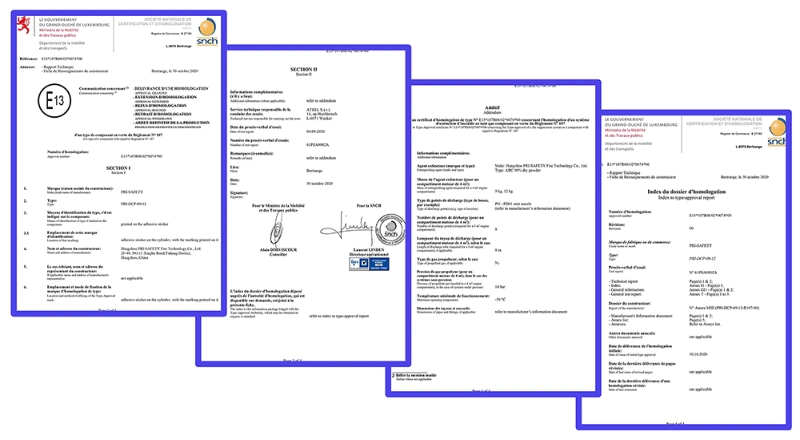 ECE R107 Approved Automatic Fire Suppression System for Bus