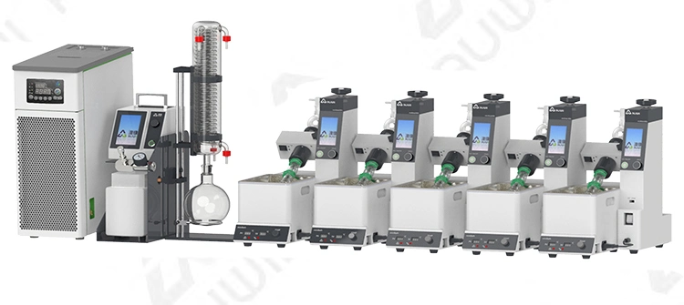 Parallel Working Multi Samples Extraction 4.3 &quot;Touch LCD Screen Mini Vacuum Rotary Evaporator System