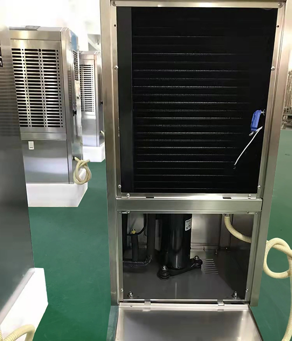 90L Industrial Commercial Portable Refrigerant Air Dehumidifier Anti-Corrosion Evaporator and Condenser in Stainless Steel Housing