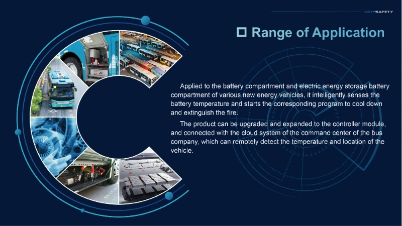 2023 New Novec 1230 Automatic Fire Suppression System for Electric Bus Battery Room From Manufacturer