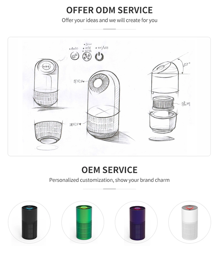 Invitop 1L Water Tank Small Portable Household Natural Fresh Air Dehumidifier for Home