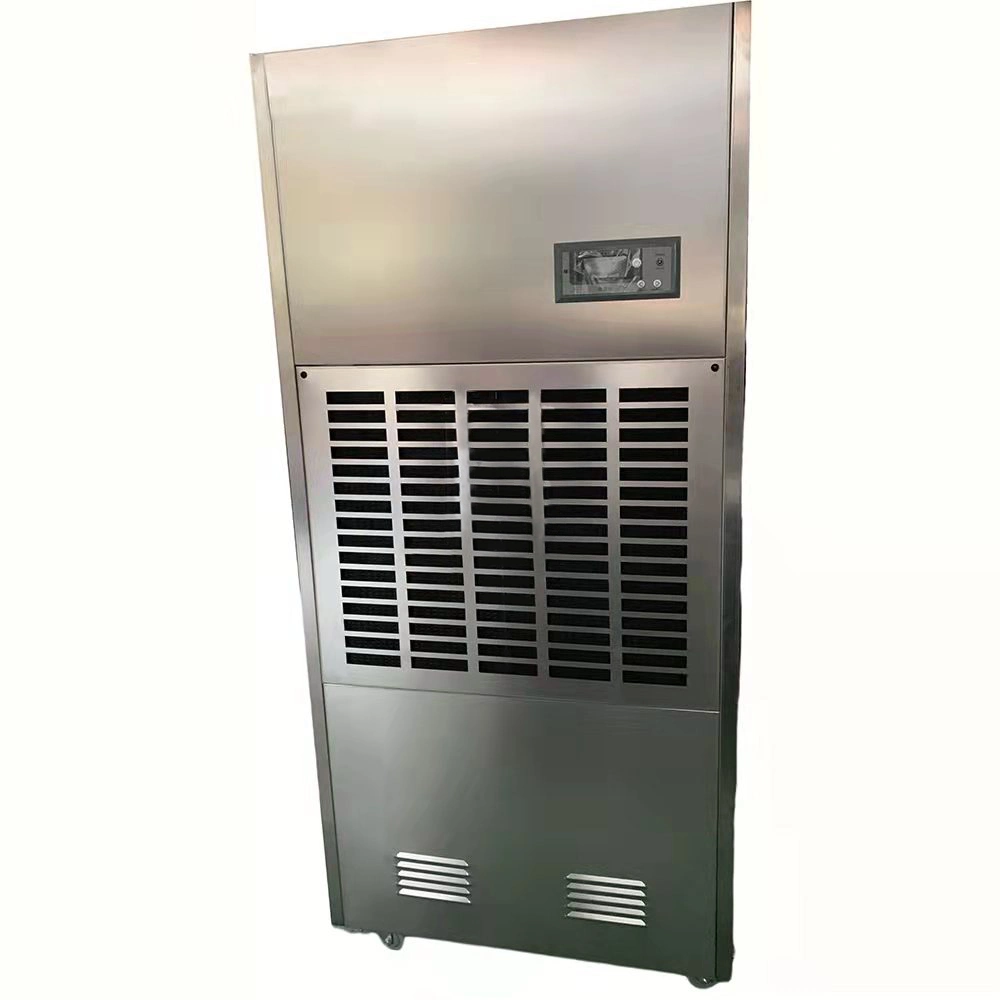 Warehouse Basement Deshumidficateur Stainless Steel CE Approved Air Dryer Machine 168liter Anticorrosion Industrial Dehumidifier