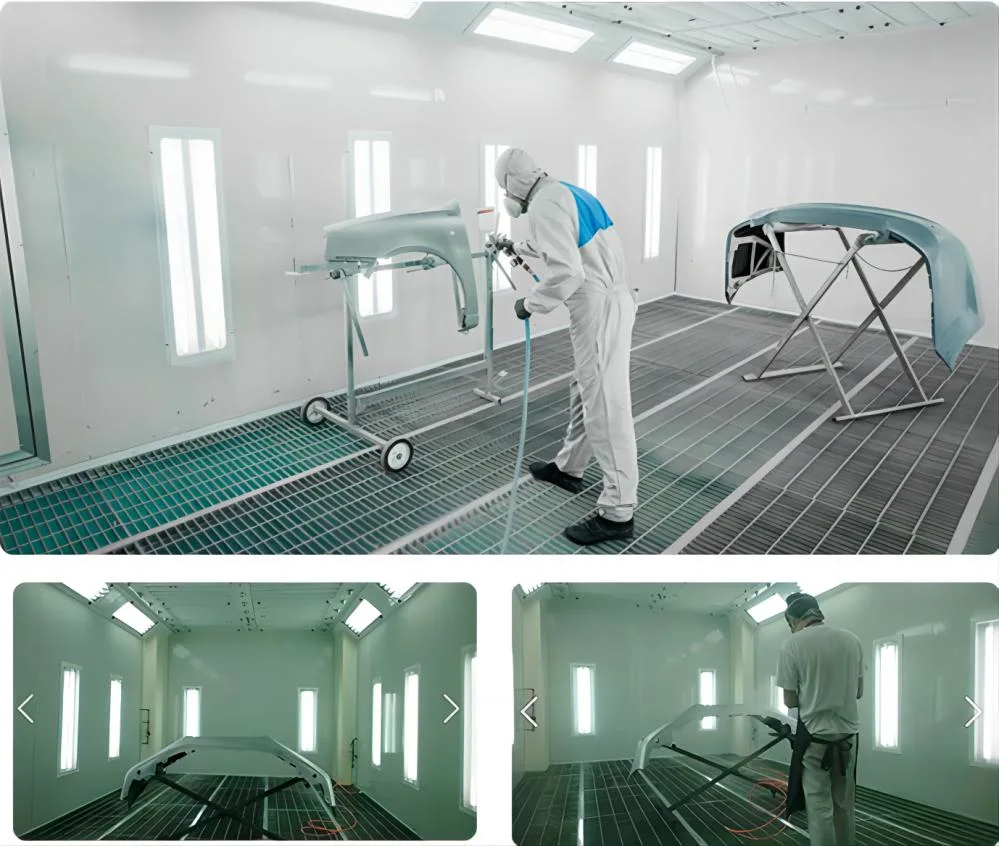 European Standard Car Spray Booth Car Paint Room with Dry-Type Painting