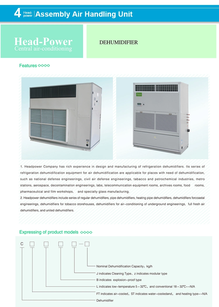 Low Temperature Commercial Explosion Proof Combination Dehumidifier