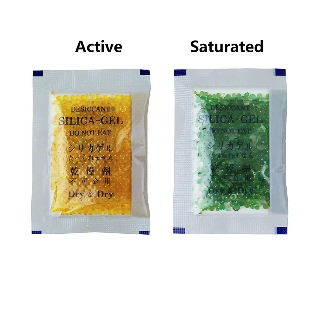 3G Moisture Indicating Orange and White Silica Gel Desiccant in Plastic Film for Food Packaging