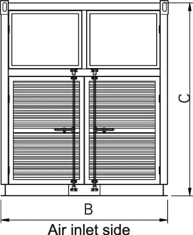 18000CMH ROTOR REFRIGERATION DEHUMIDIFIER AIR COOLED INDUSTRY DEHUMIDIFIER SYSTEM