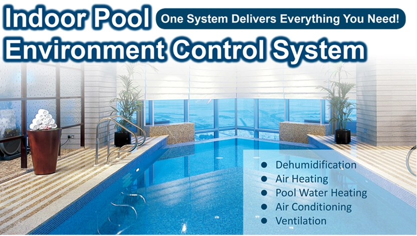Heat Pump Pool Demidifier with Intelligent PLC Controller Touch Screen